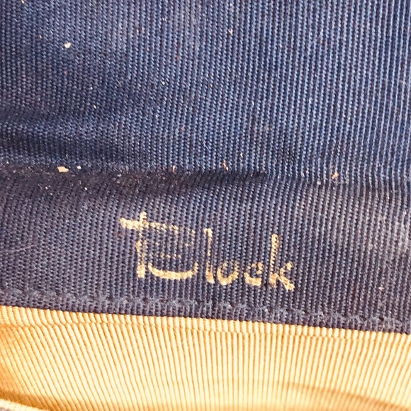 Vintage Block Navy Blue Adjustable Chain Handle Bag Size Small - Picture 8 of 15